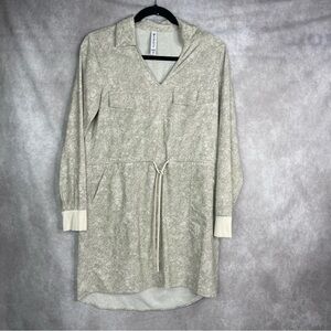 Athleta Zuma Printed Shirtdress In Viper Grey Women's Size XS